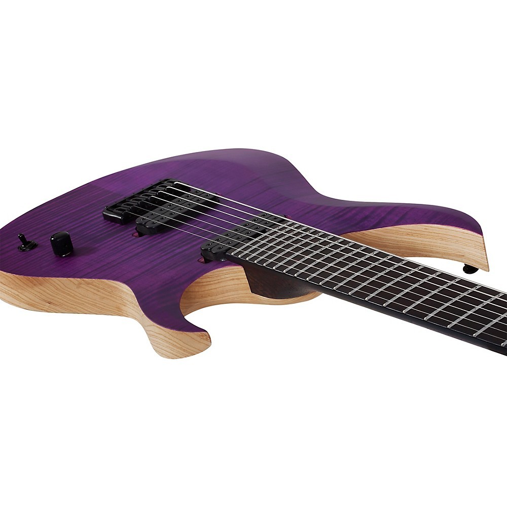 Schecter Guitar Research John Browne Tao7 Electric Guitar Satin Trans Purple