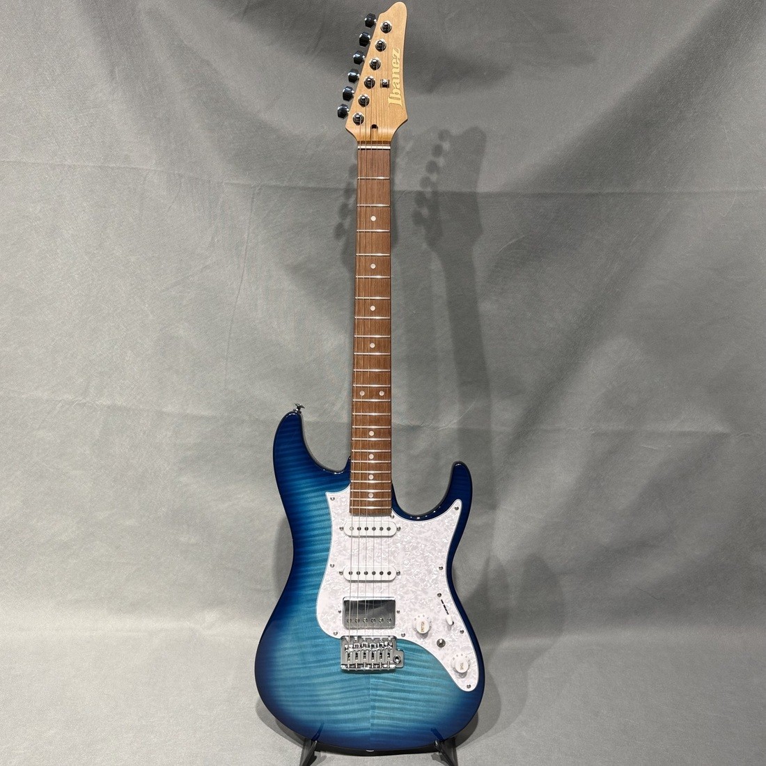 Ibanez AZ22S1F-TXB Electric Guitar, Roasted Maple Neck, Turquoise Burst, Used