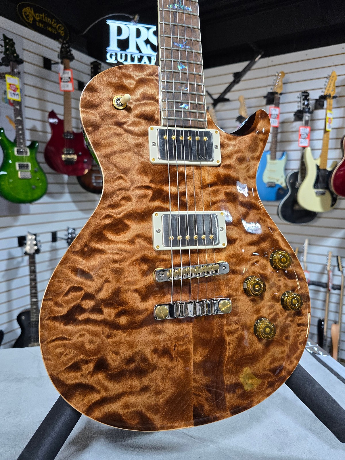 PRS Wood Library McCarty Singlecut 594 – Copperhead w/Paisley Case & PLEK*D #451