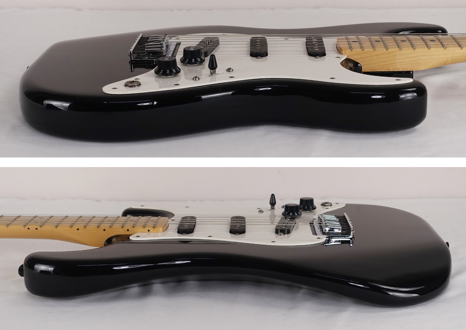 1983 Fender 2 Knob Stratocaster Black Rare Hardtail with Hardshell Case