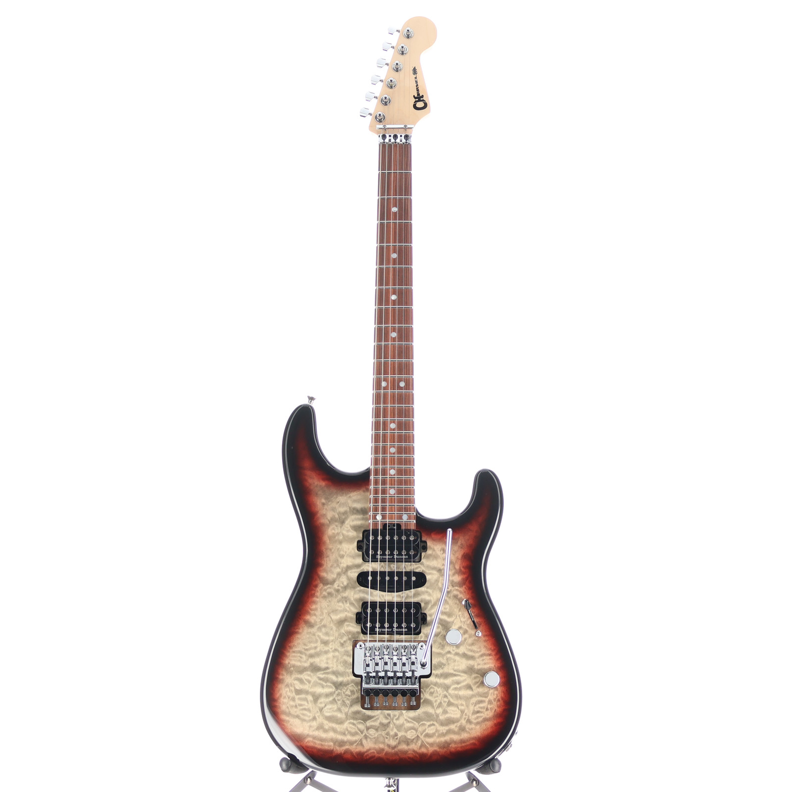 Charvel MJ San Dimas Style 1 HSH FR PF QM, Pau Ferro, Midnight Glow (X9) (00801)