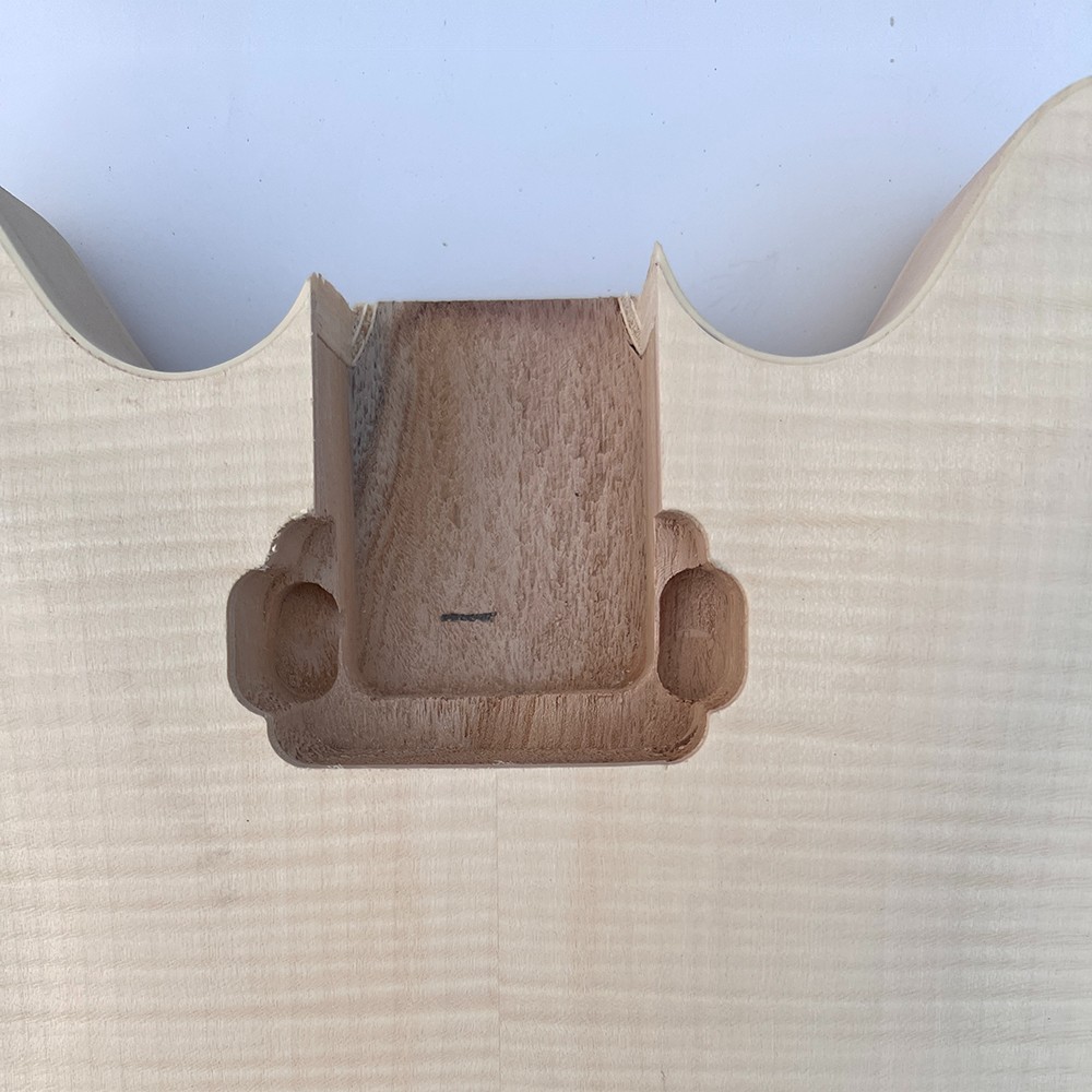 DIY Electric Guitar Kits Bone Nuts Hollow Flamed Maple Top Maple Body FREE SHIP