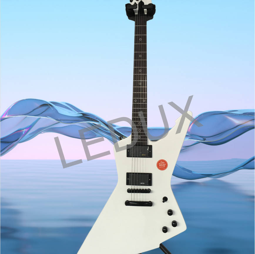 1984 EX Alpine White Solid Electric Guitar Stainless Rounded Fret Edge 22 Frets