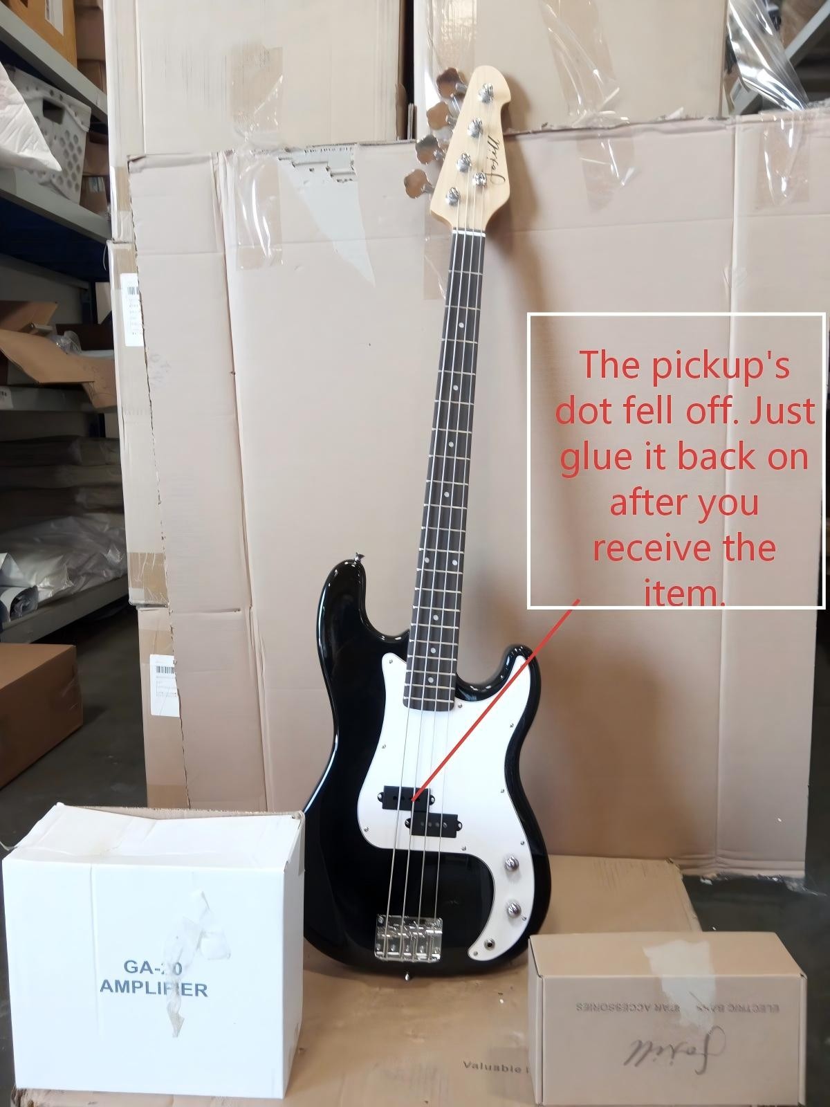 Open Box Electric bass Guitar set Rosewood Fretboard 1ZGG77540302451730