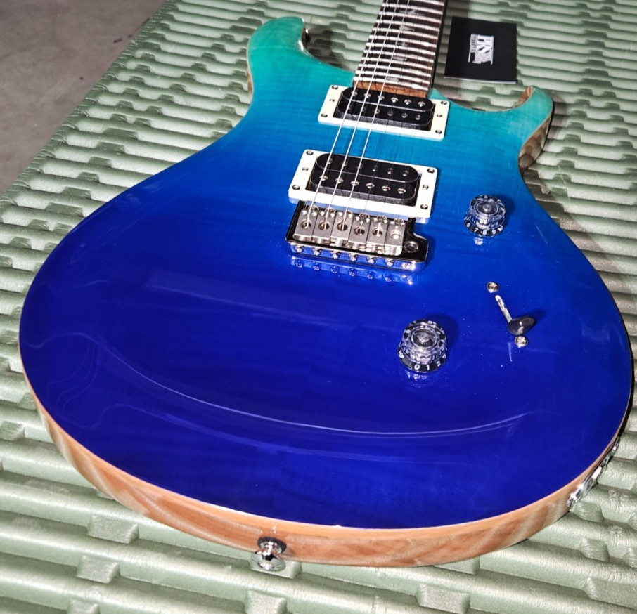 New PRS SE Custom 24 Rare Limited-Edition Electric Guitar Blue Fade