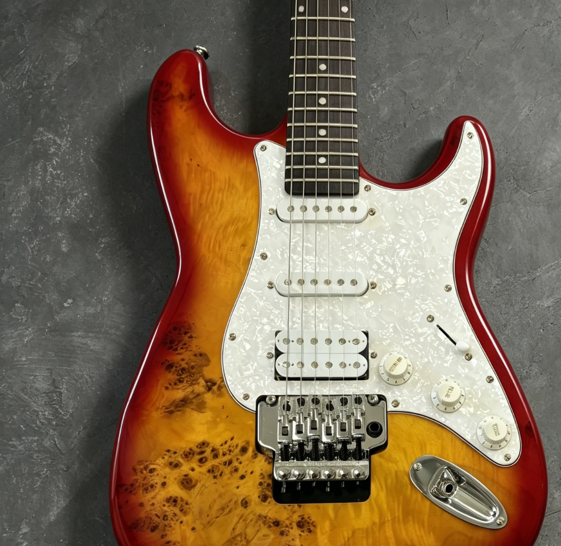 US Warehouse ST Style Electric Guitar Sunburst Color Alder Body