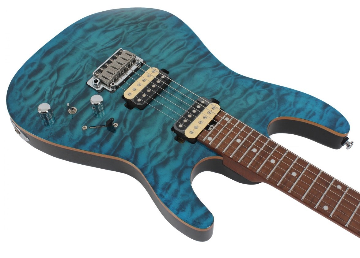 Swing Modern Player Aqua M Roasted Maple Neck Stainless Frets Recessed Bridge