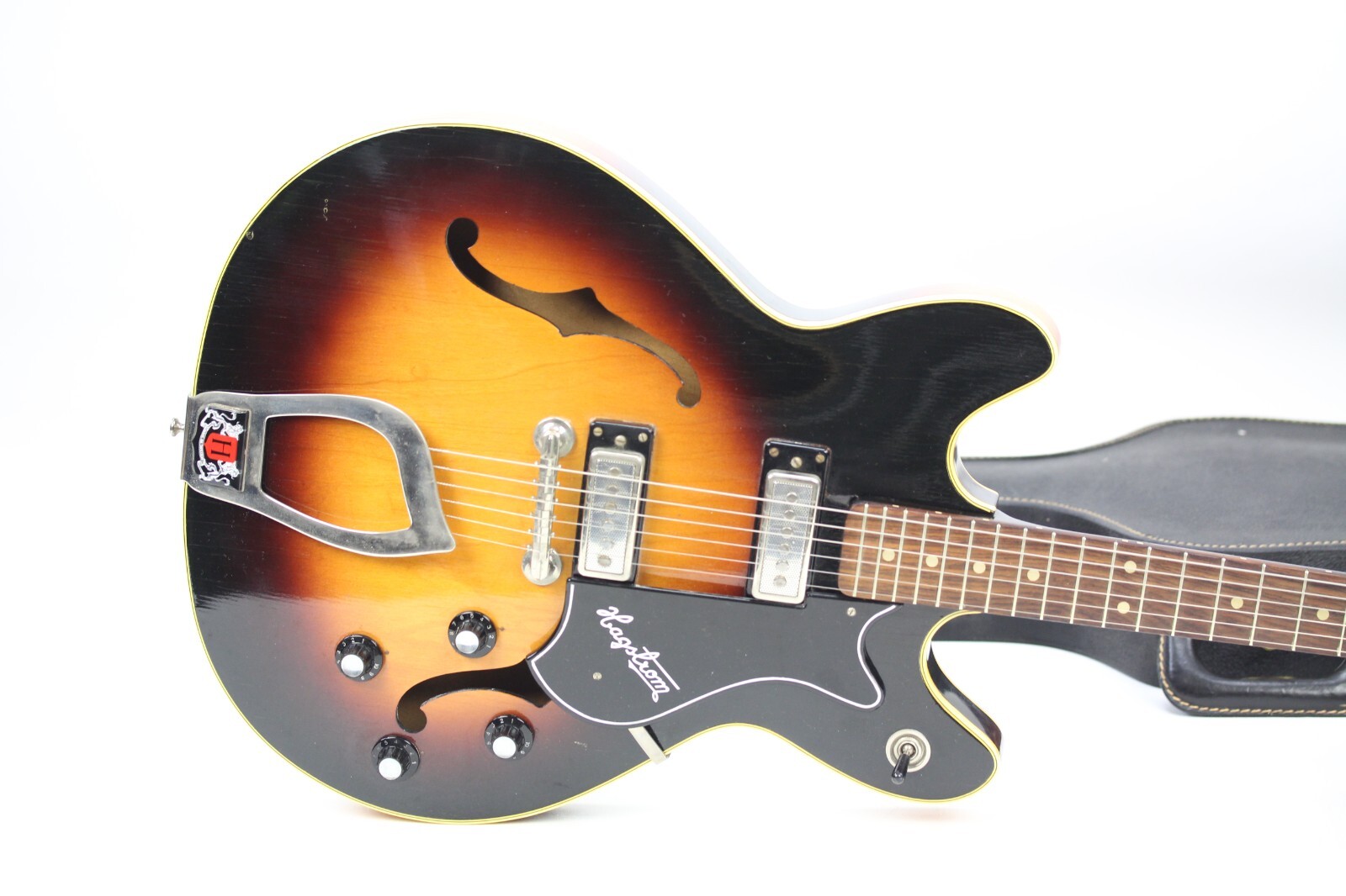 Hagstrom Viking V1 Semi-hollow body guitar ’65 orig case excellent