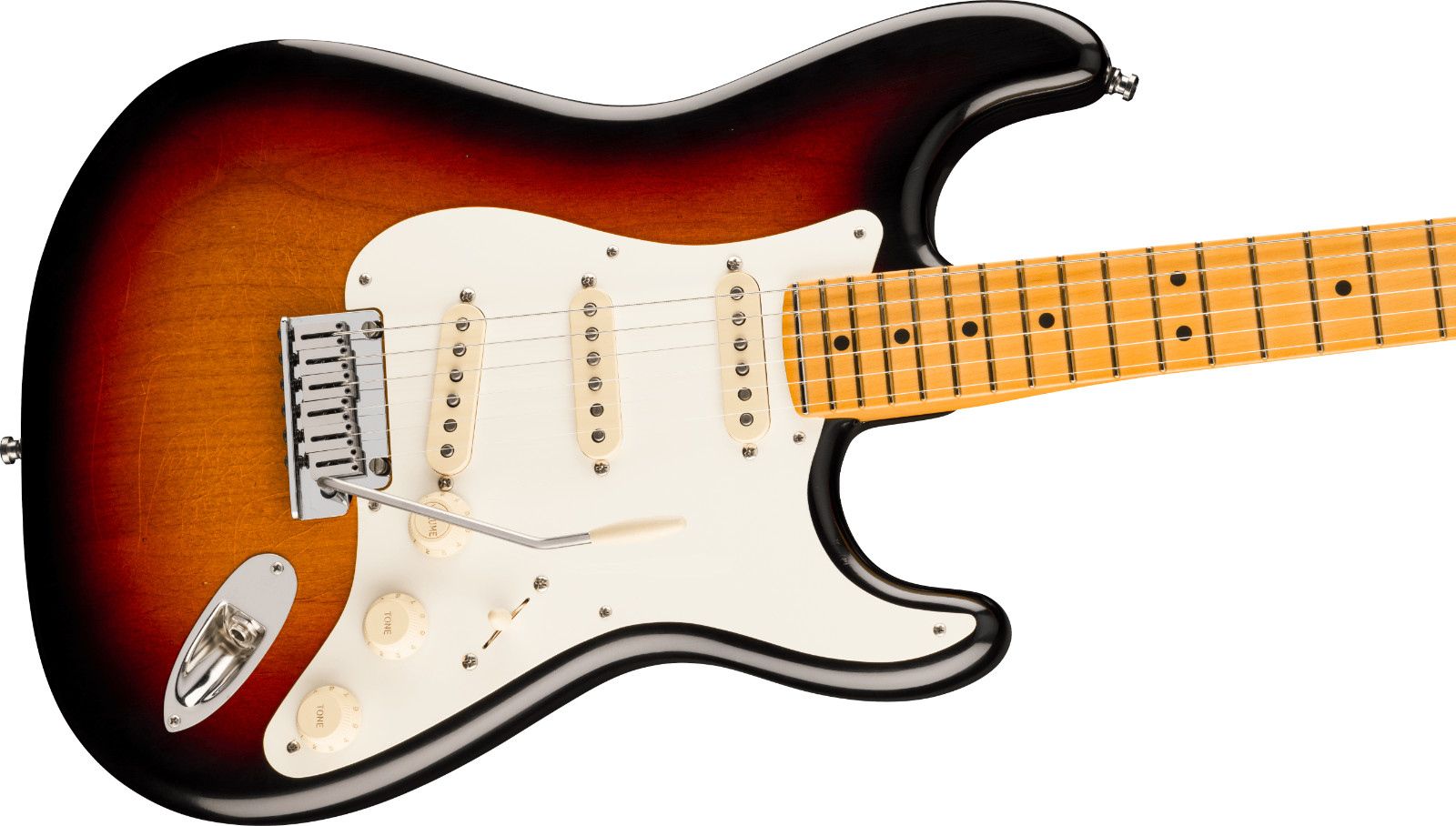 Fender American Ultra Luxe ’50s Strat, Maple Fingerboard, 3-Color Sunburst
