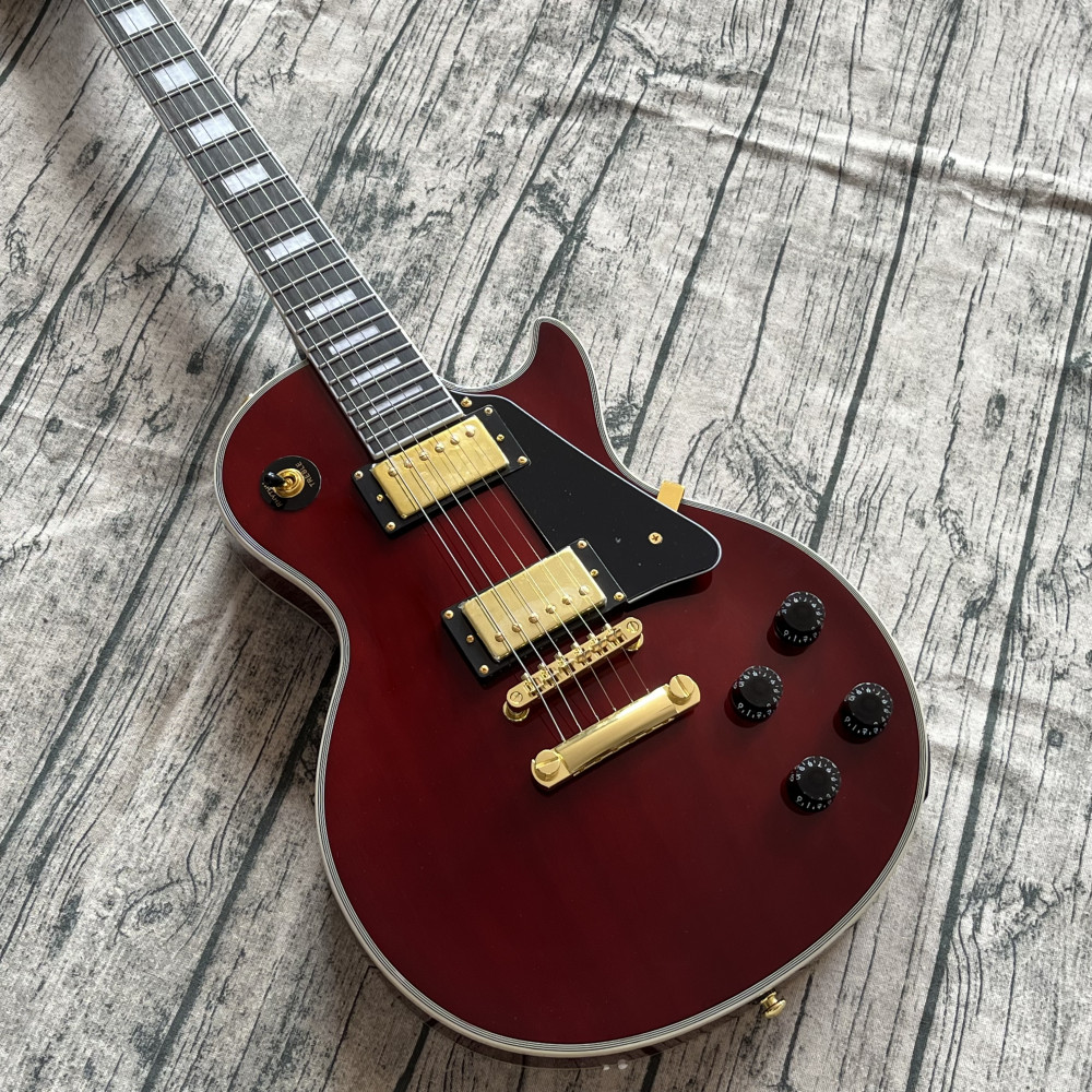 Hot selling Wine Red electric guitar gold color hardware free shipping