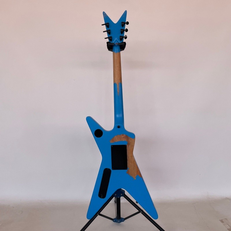 ML 79 Darrell Aged Blue Lightning Custom Electric Guitar HH Pickup free shipping