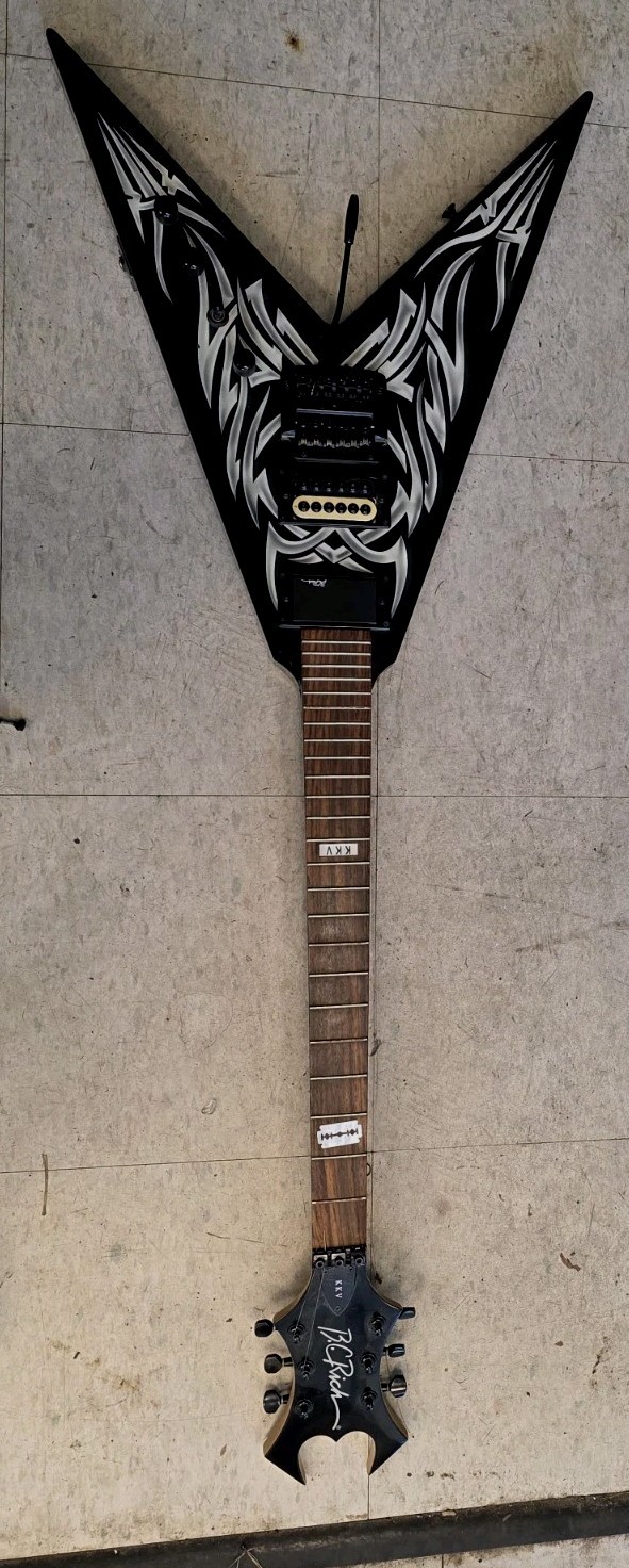 BC Rich Kerry King Signature KKV Flying V Black