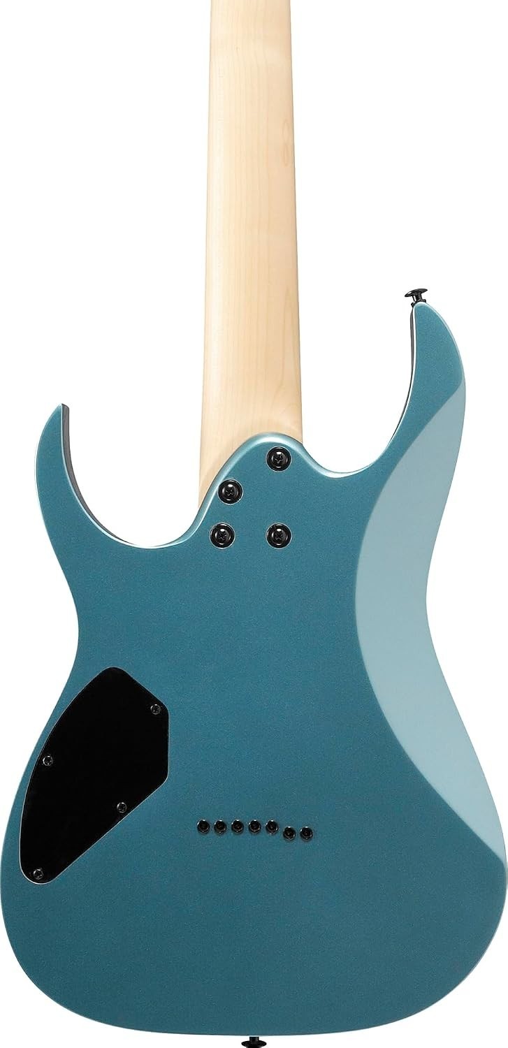 RG Gio 7-String Electrc Guitar – Metallic Light Blue Bundle with Gig Bag, Tun…