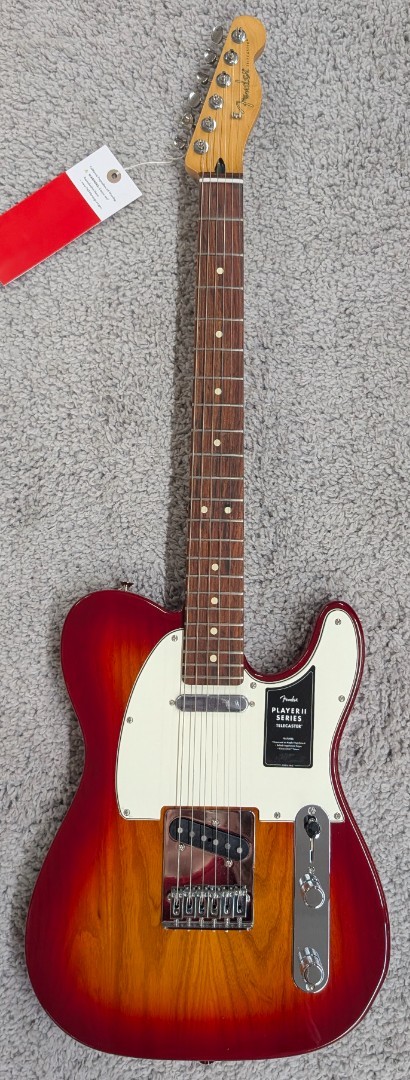 Fender Player II Telecaster guitar, Rosewood Fingerboard, Aged Cherry Burst