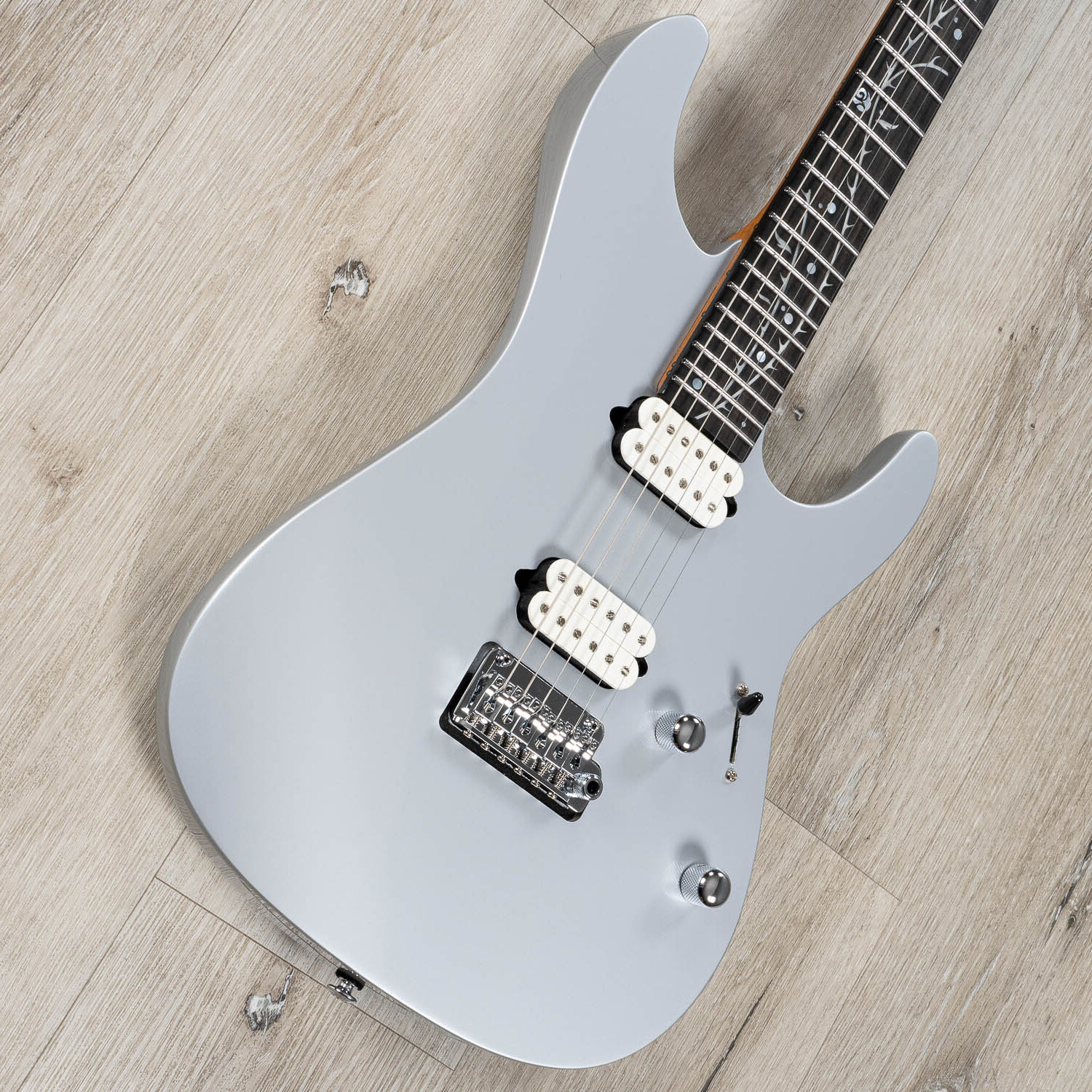 Ibanez TOD10 Tim Henson Signature Guitar, Fishman Fluence Pickups Classic Silver