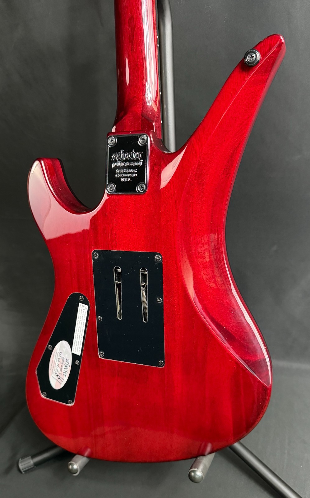 Schecter Synyster Standard Plus Electric Guitar Transparent Deep Red Finish