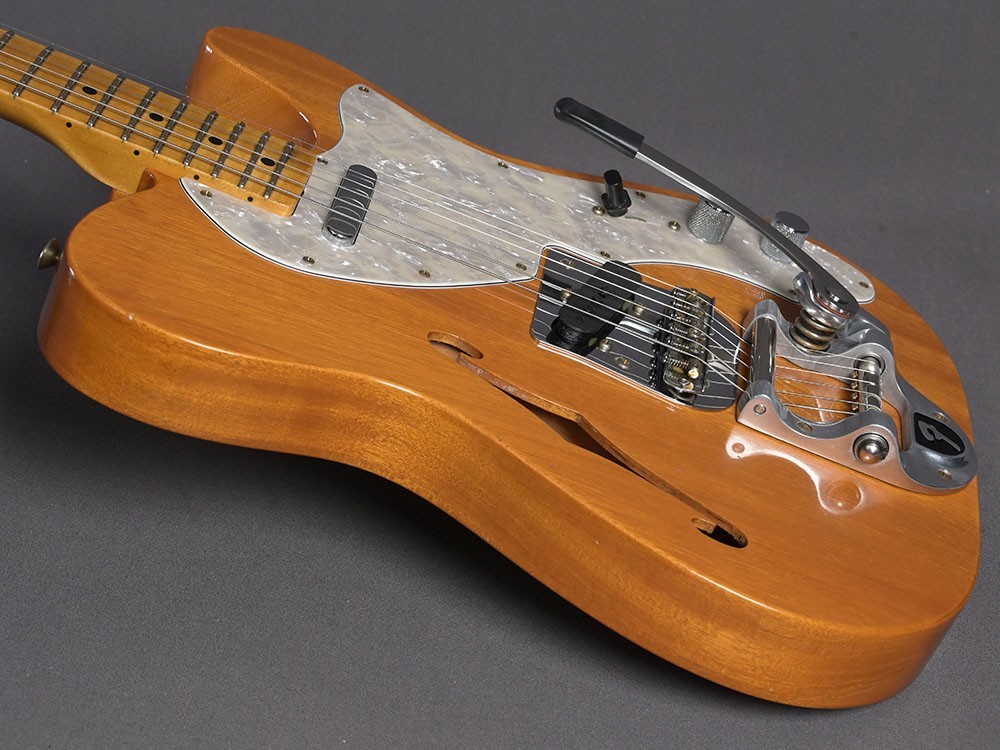 Fender Custom Shop Telecaster 1968 Thinline JR w. Bigsby Aged Natural Mahogany