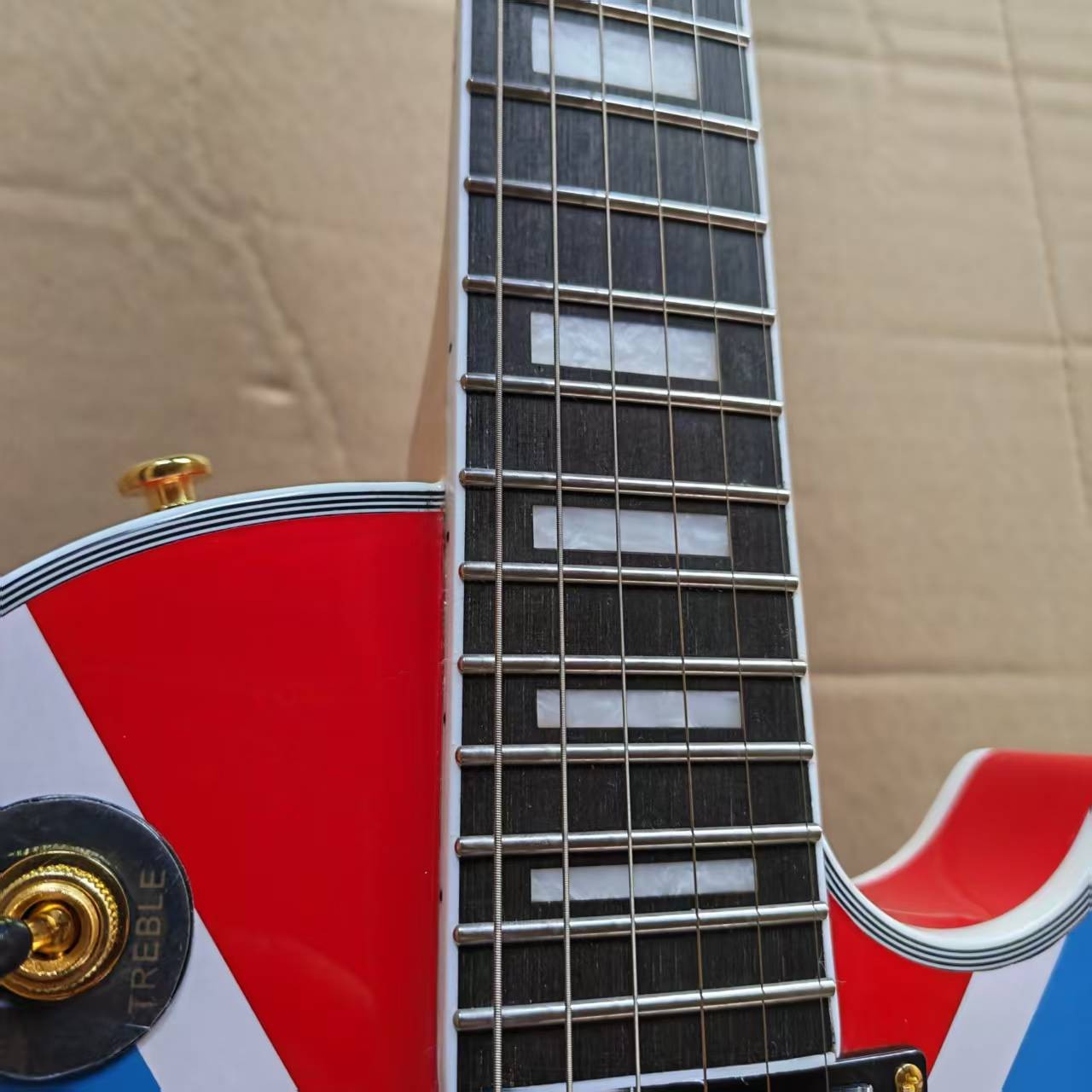 Custom Zakk Wylde 4#-Flag Electric Guitar Mahogany Body Gold Hardware 6Strings
