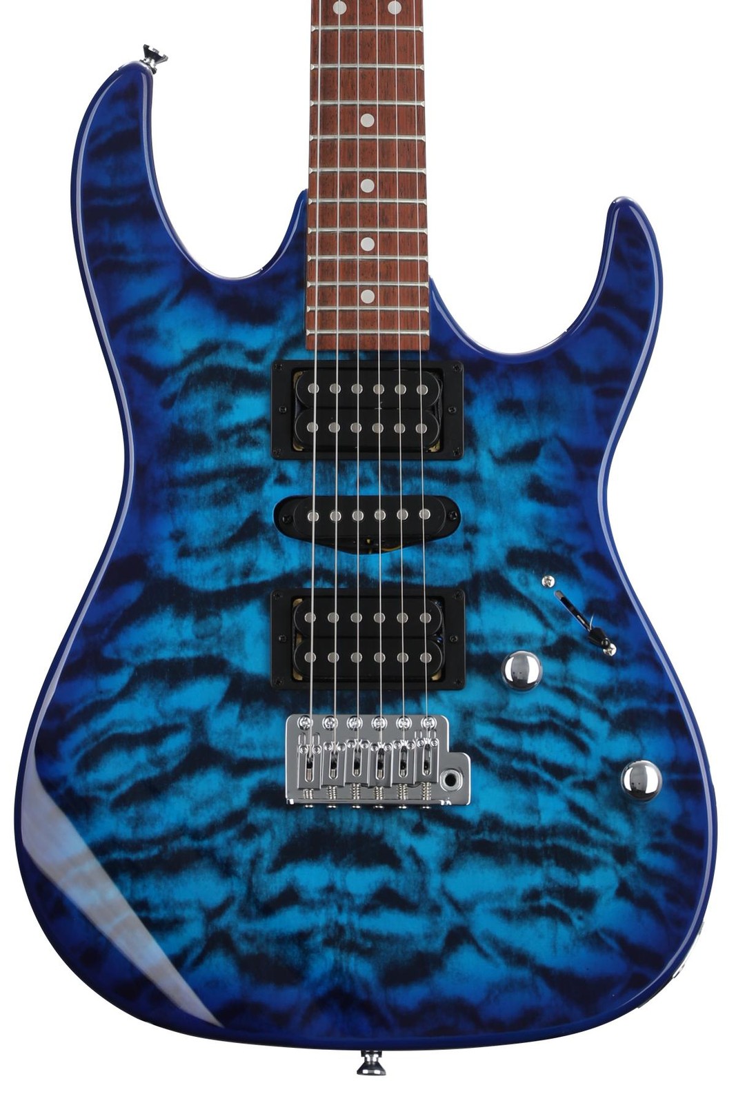 Ibanez Gio GRX70QA – Transparent Blue Burst