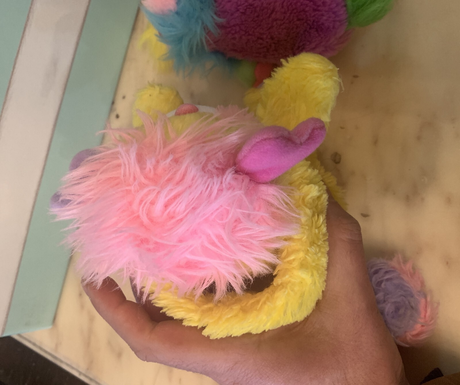 VINTAGE LOT toy DOLL POPPLES BAG MATTEL 1986-87 chips YELLOW BASKET PINK PURPLE