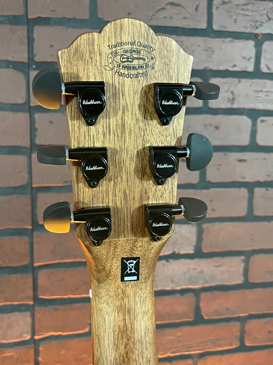 2024 Washburn WCG25SCE Comfort Series Grand Auditorium Cutaway Acoustic Elect…