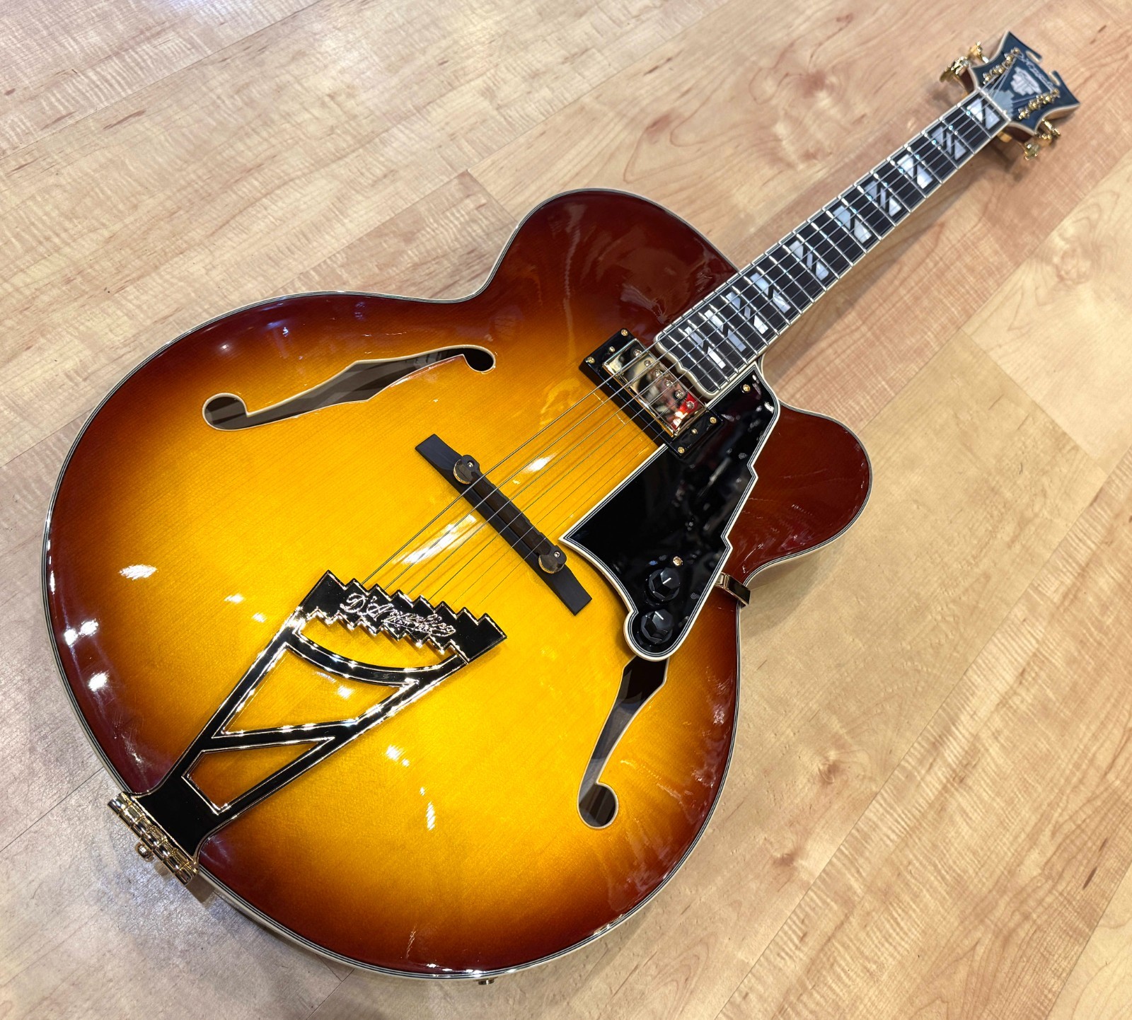 D’Angelico Excel EXL-1 Hollow Body Guitar – Dark Iced Tea Burst