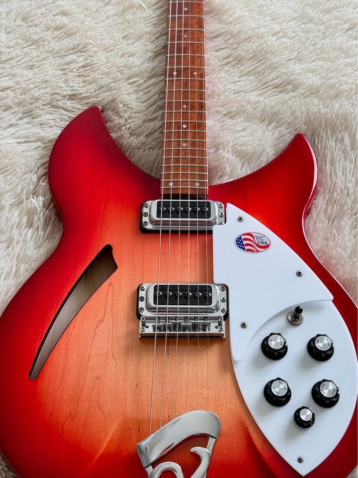 Rickenbacker 330 Fireglow electric guitar with hardcase