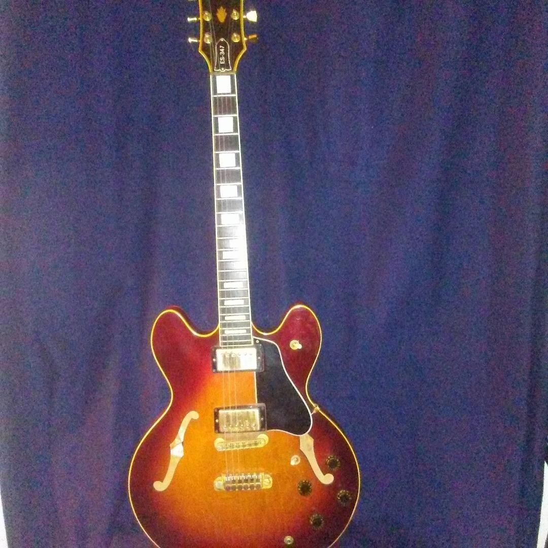 GIBSON ES347 ALL ORGINAL RARE 1980 VERY WELL MAINTAINED w/CASE- GOLD HARDWARE –
