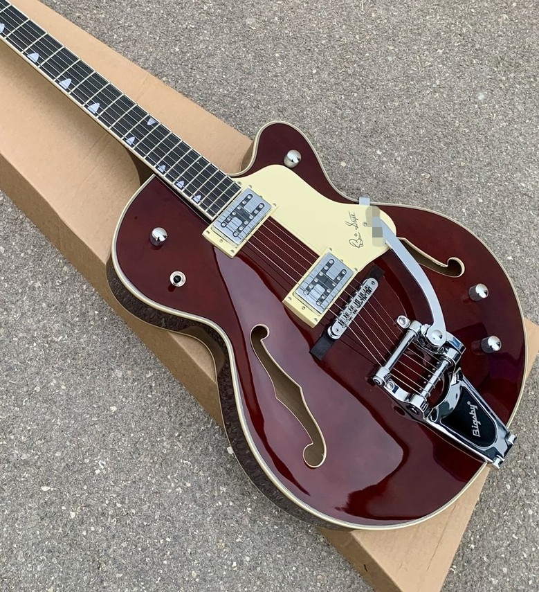 6120 Semi Hollow Body Jazz Electric Guitar With Bigsby System