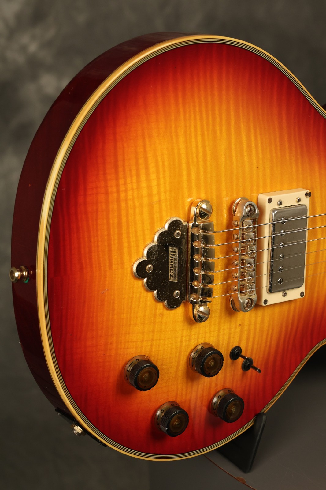 1983 Ibanez Artist AR300 Cherry Sunburst with HIGHLY FIGURED flame maple top