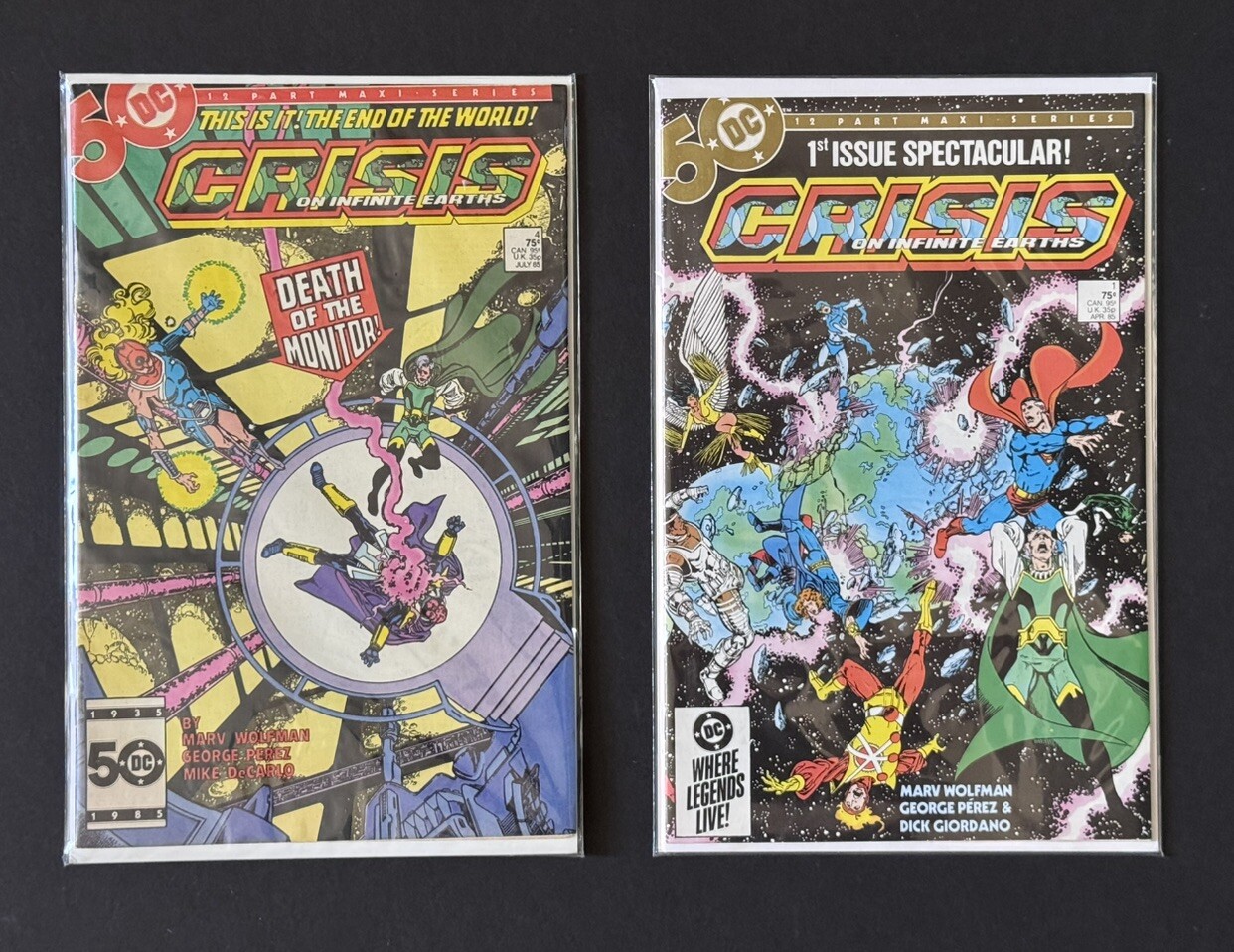 Crisis on Infinite Earths 1-12 | Complete Series | 1985 DC Comics
