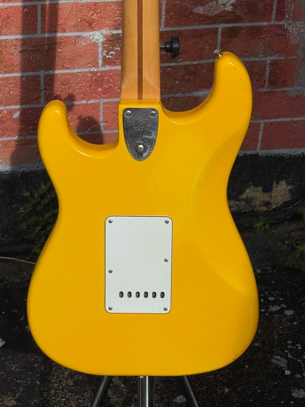 1980 Fender Stratocaster International Color Ltd. Run a bad ass Graffiti Yellow.