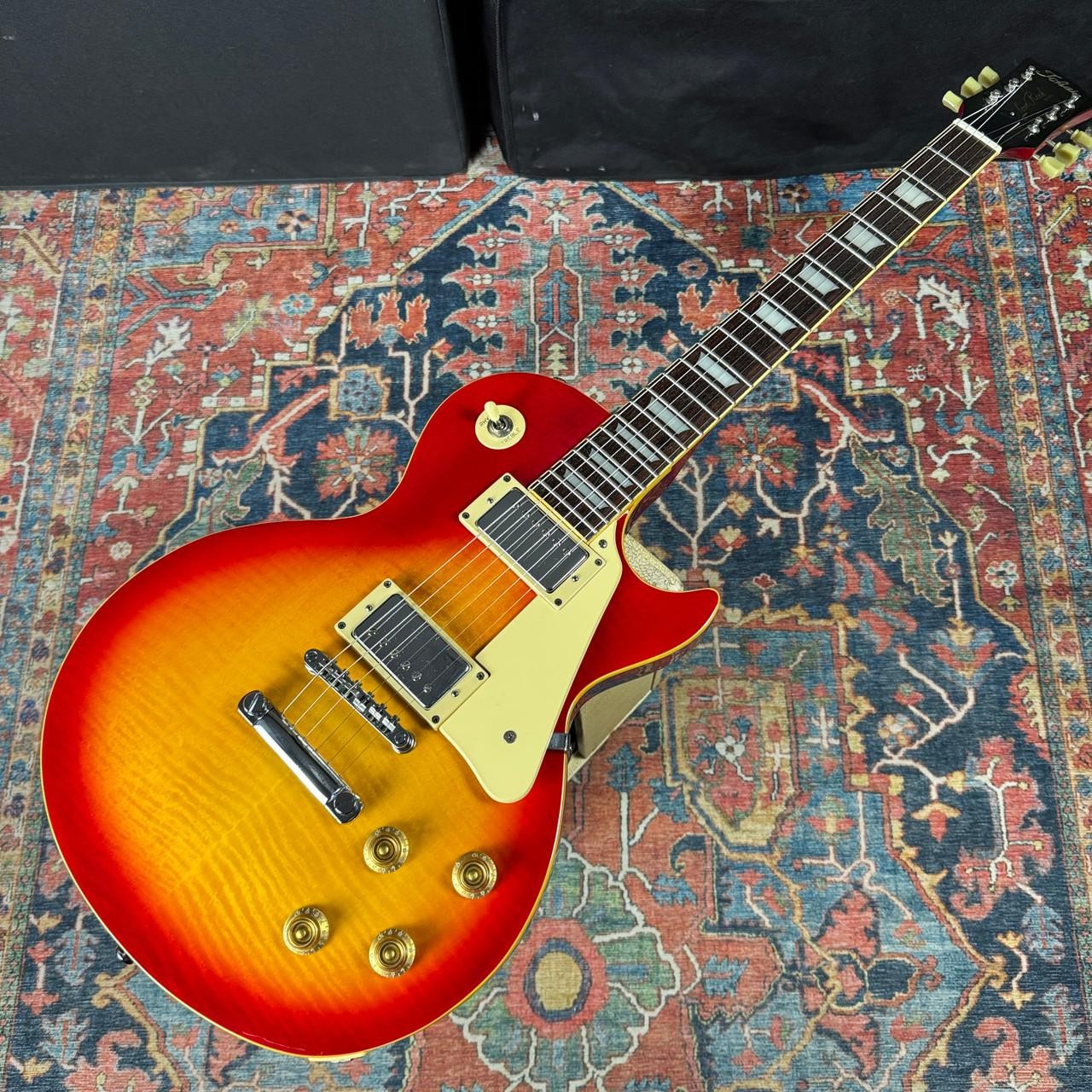 *Video* Tokai Love Rock Les Paul Standard Flame Top Long Tenon Cherry Sunburst –