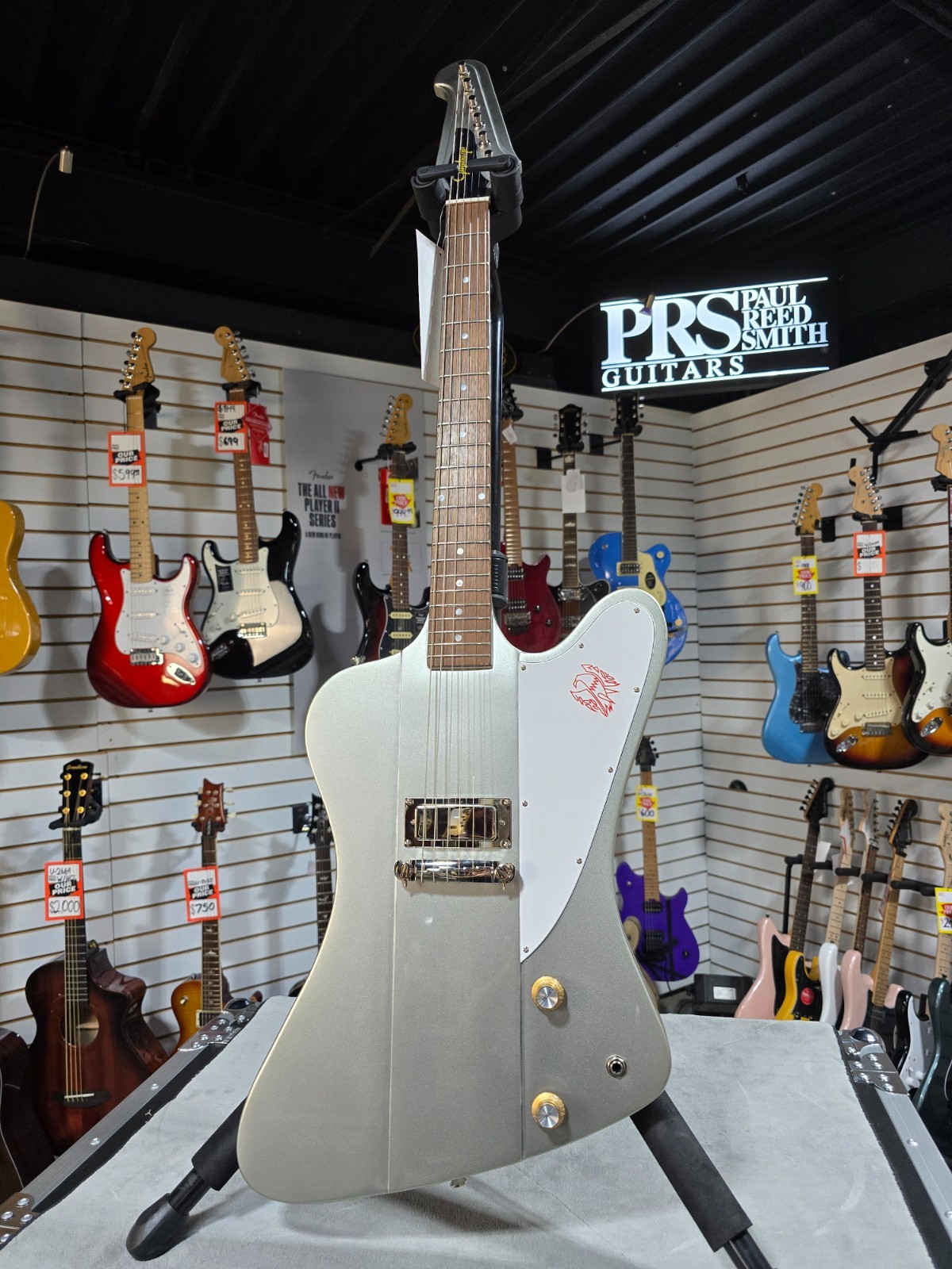 Epiphone 1963 Firebird I – Silver Mist W/ OHSC & PLEK*D #154