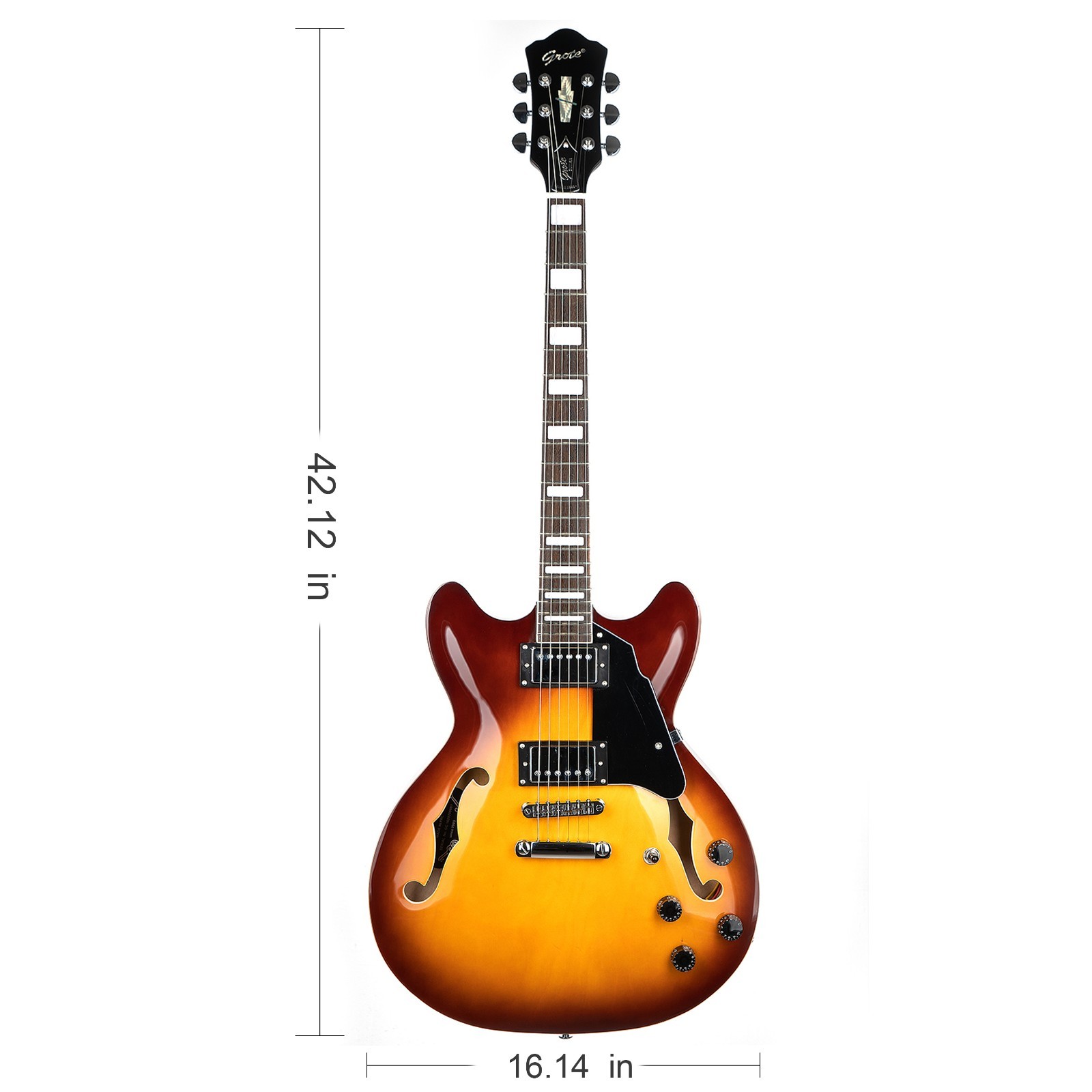 335 Style 6-String Semi-Hollow F-Hole Electric Guitar
