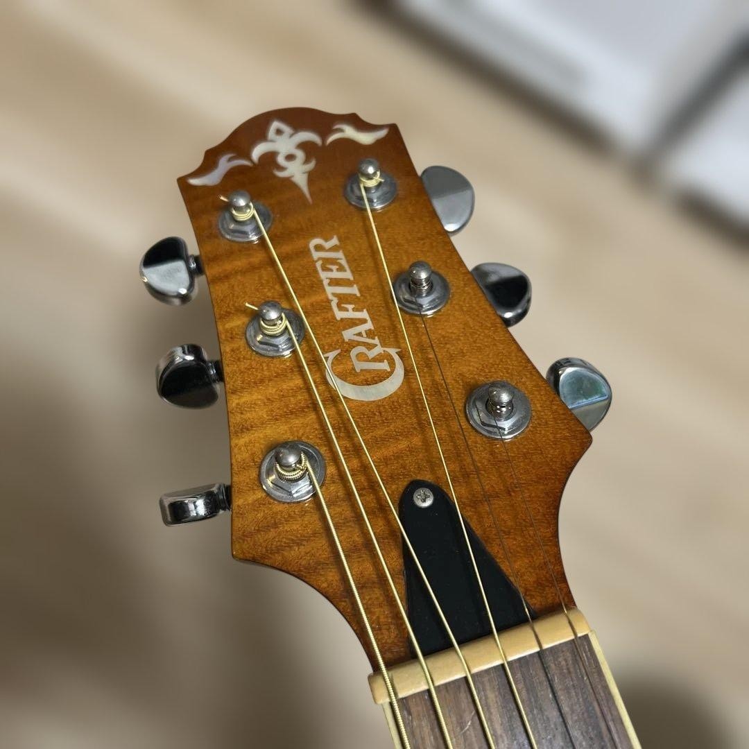 Electric Acoustic Guitar Crafter SA-TMVS Bubinga Top LR Baggs Korea S/N 06040240