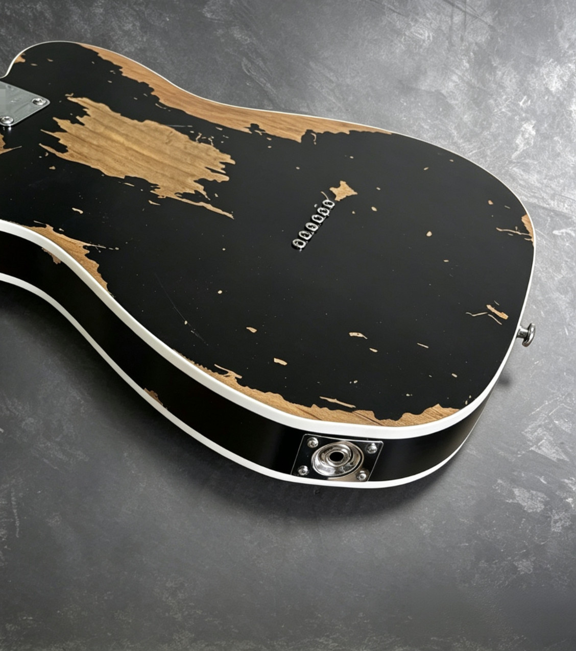 US Warehouse Vintage Black Electric Guitar Rosewood Fingerboard