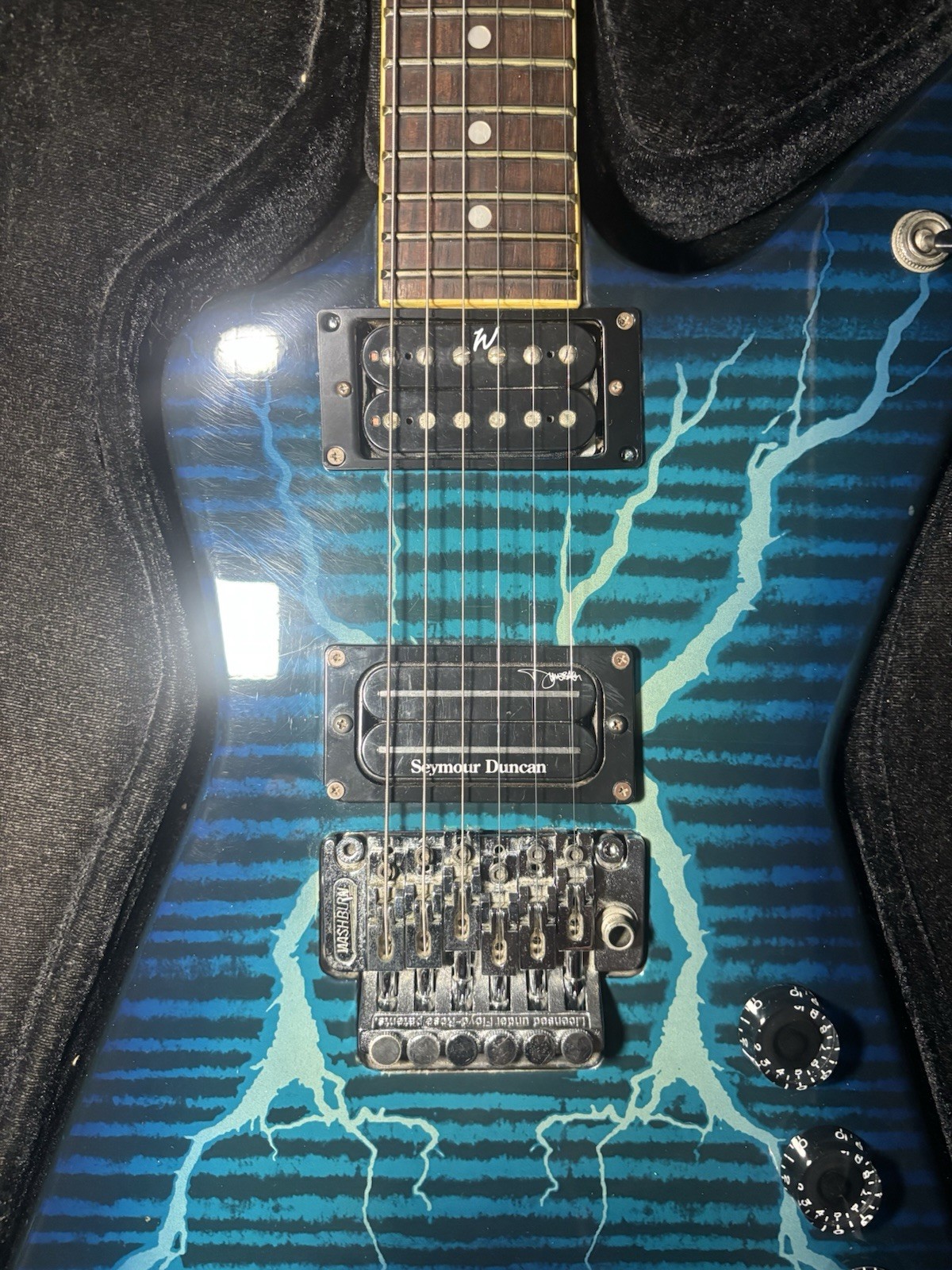 Washburn Dime 333 Dimebag Darrell Blue Dimebolt Signature Model HSC Pantera