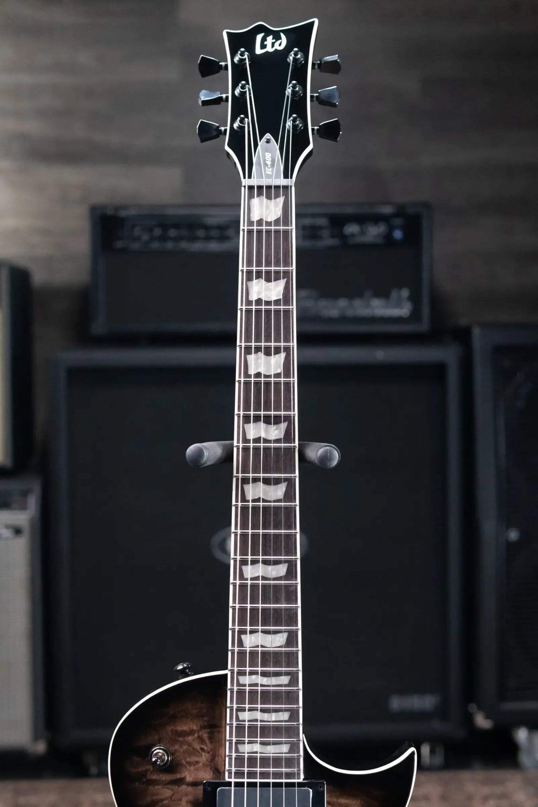ESP LTD EC-400 QM Electric Guitar – See Thru Black Sunburst