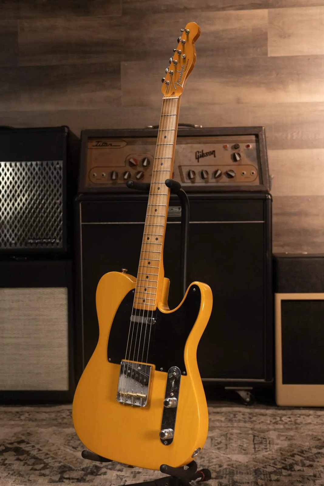 Fender 75th Anniversary Vintera Road Worn 1951 Telecaster Electric Guitar – Butt