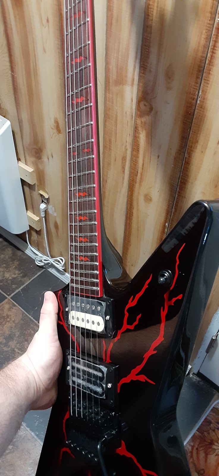 FireFly Dimebag Darrell Blood Bolt Tribute 6 String Electric Guitar