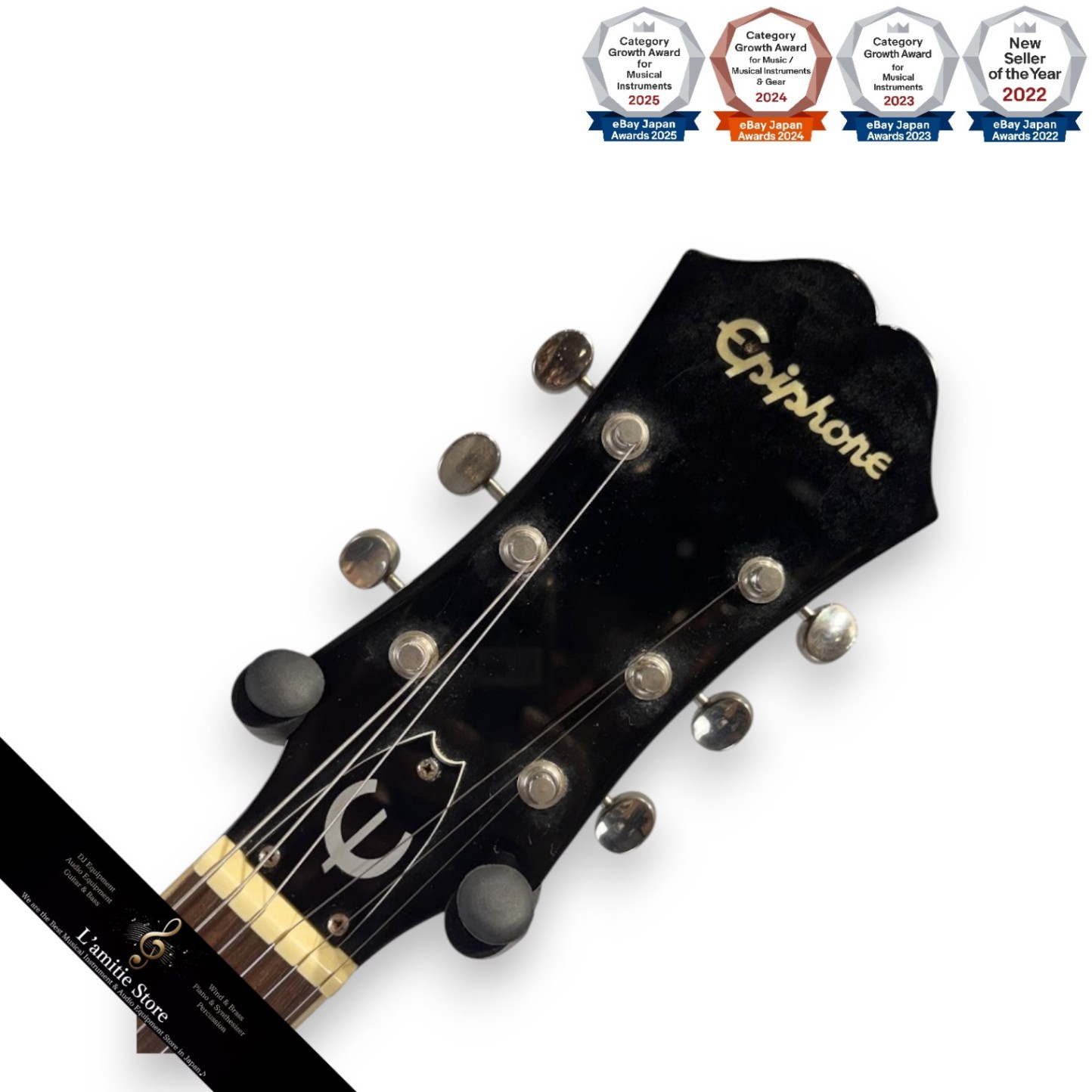 Epiphone Casino Vintage Sunburst Electric Guitar Bigsby Bridge