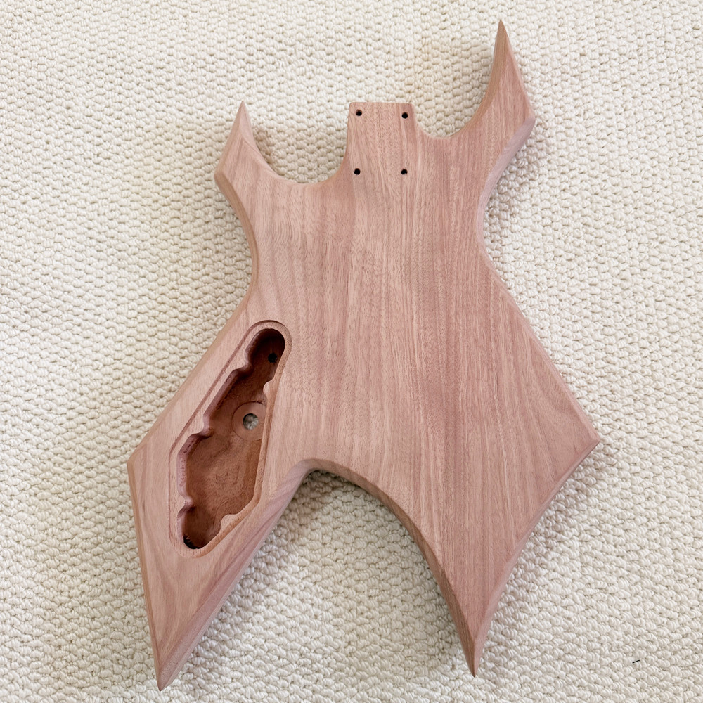 DIY 6-strings BC Rich Warlock Electric Guitar Kit mahogany body BK part bolt-on