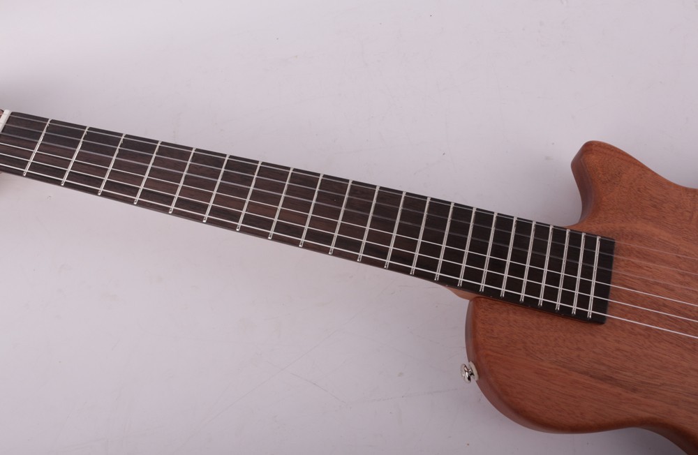 Electric Classical Guitar Silent Nylon String Reverb delay Mahogany Body