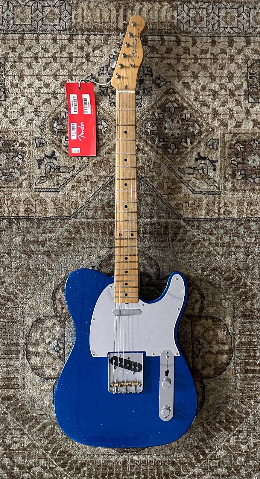 Fender J. Mascis Telecaster in Blue Sparkle w/ Gig Bag & Free Pro Setup