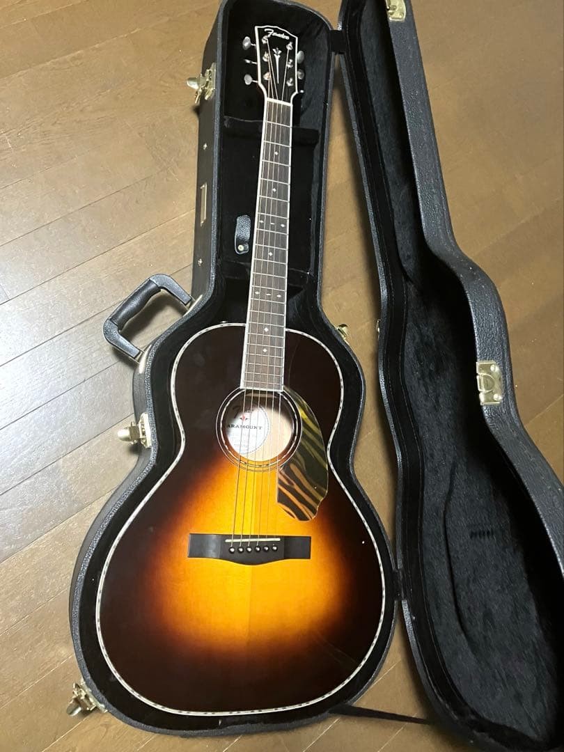 FENDER PS-220E Parlor Vintage Sunburst