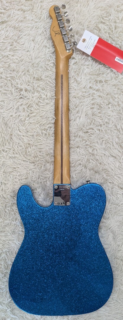 Fender J Mascis Telecaster Elec. Guitar, Maple Neck, Bottle Rocket Blue Flake