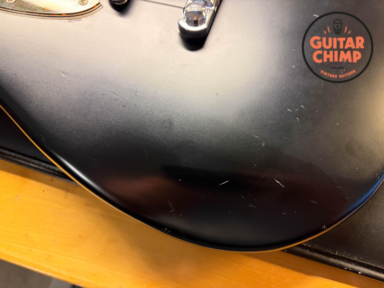 2010 Fender Japan MG69 Mustang Stop Tail – Matte Black w/ Matching Headstock | R