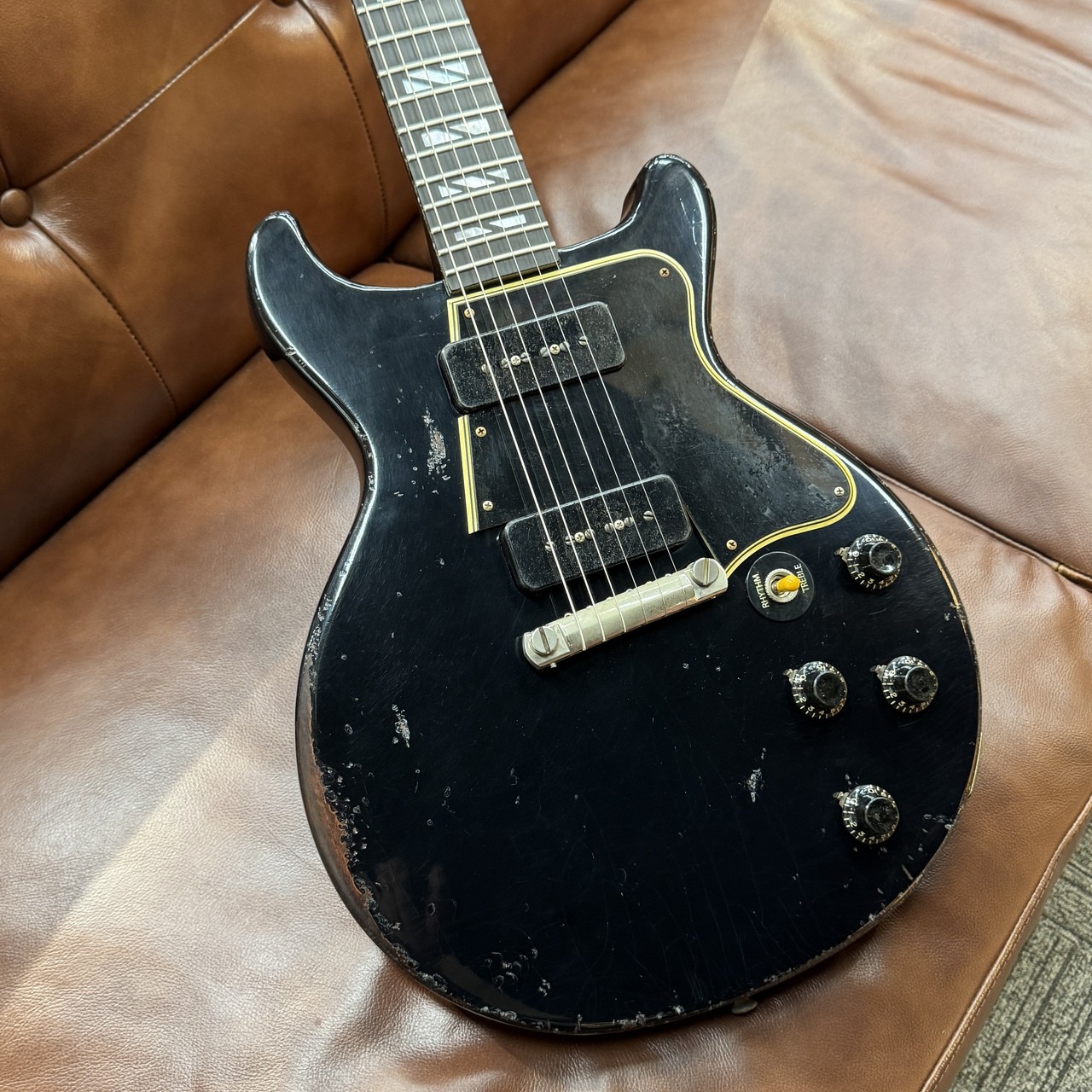 Gibson Custom Shop Murphy Lab 1960 Les Paul Special DC Ebony Over Oxblood Ultra