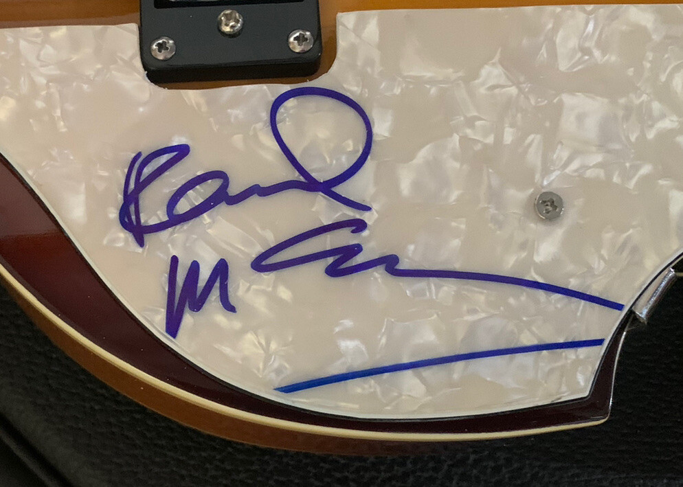 Paul McCartney Beatles Signed Autographed Hofner Bass Guitar Frank Caiazzo COA